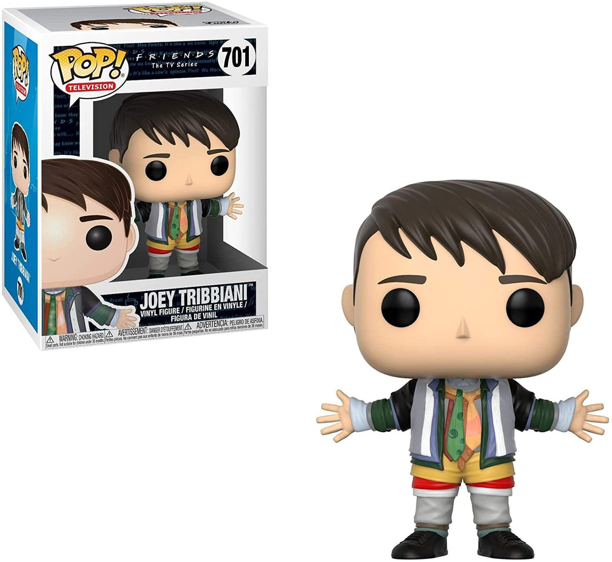 Funko Pop! Vinyl: Friends: Joey Tribbiani in Chandlers Clothes - Figura de vinilo coleccionable - Idea de regalo - Producto oficial - para niños y adultos - Fans de la televisión - Figura modelo para coleccionistas y exhibidores