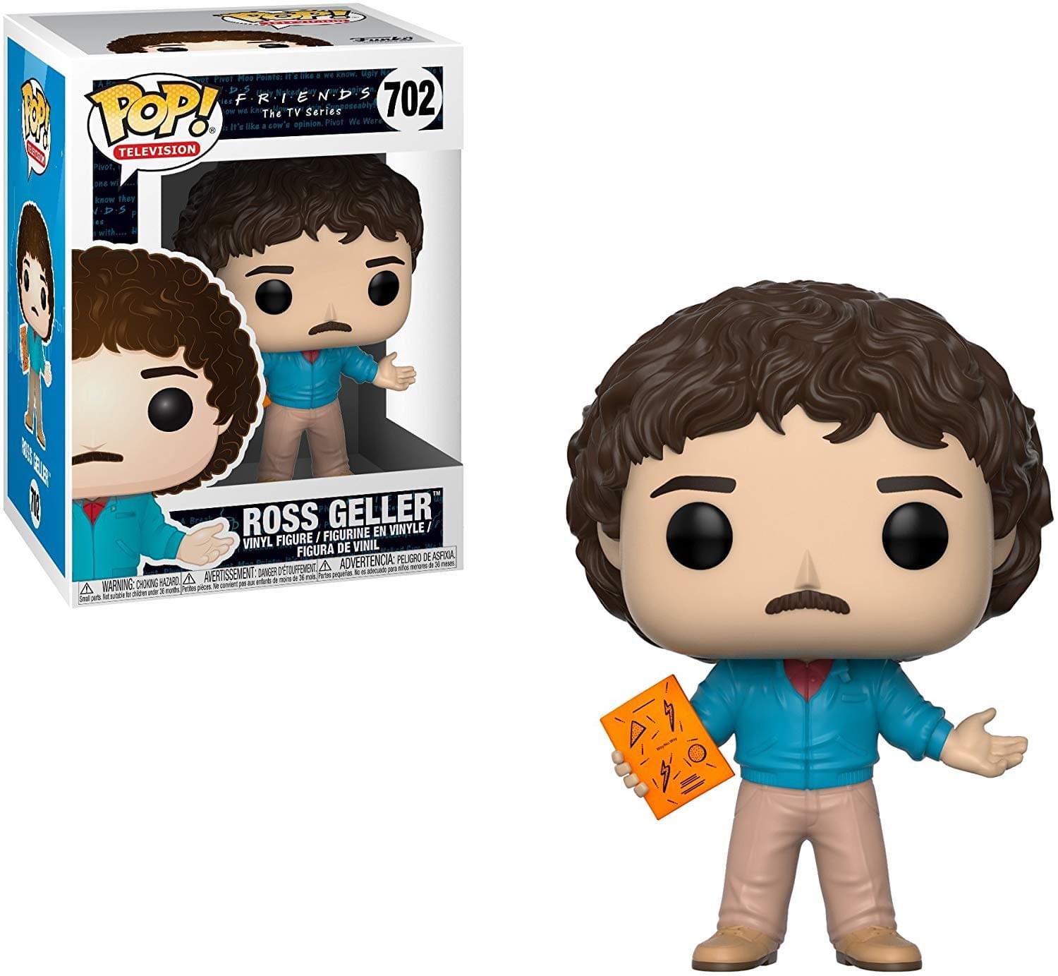 Funko Pop Television: Friends - Figura coleccionable Too Tan Ross, multicolor