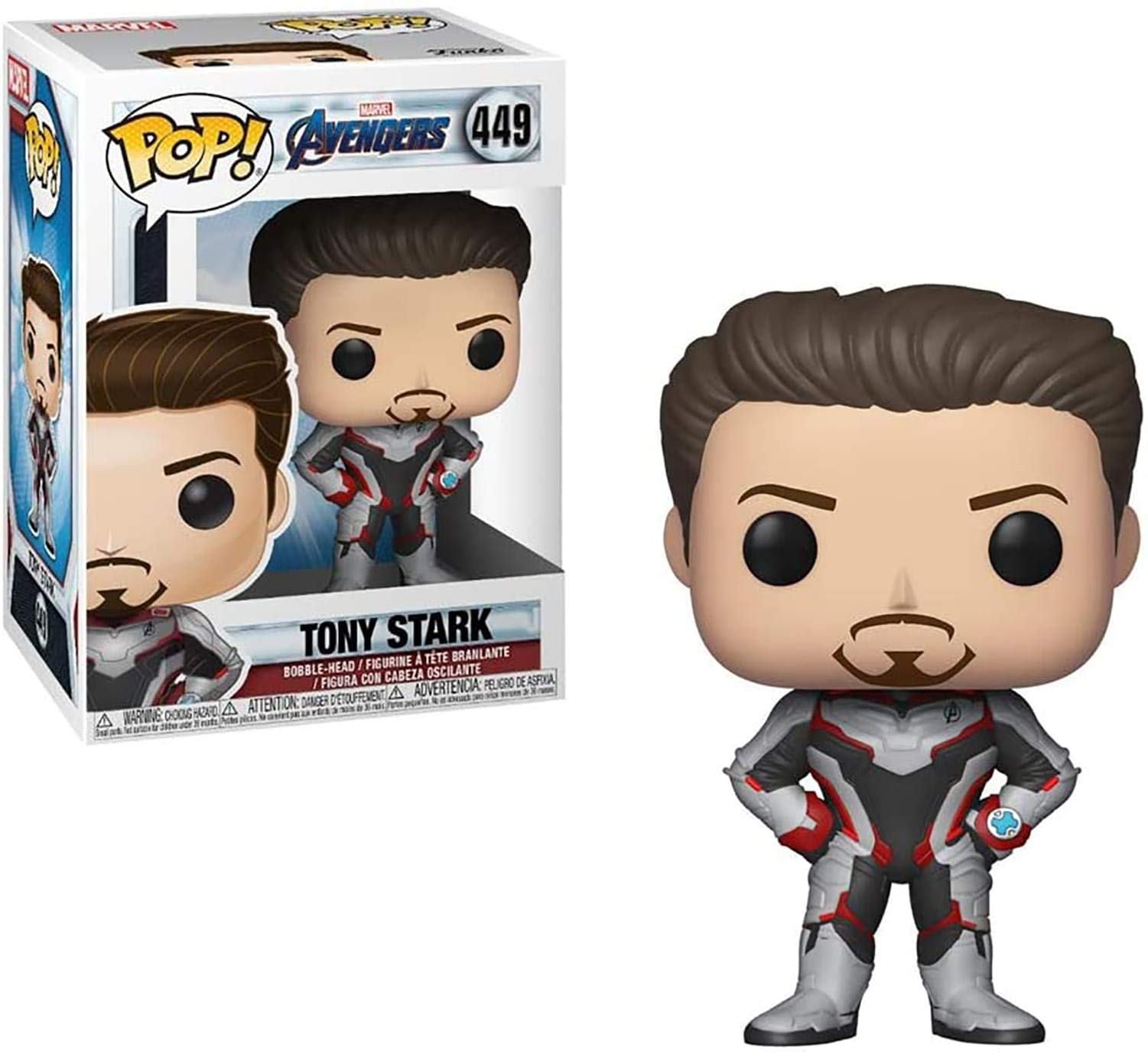 Funko Pop!: Marvel Avengers Endgame: Tony Stark - Iron Man - Figura de vinilo coleccionable - Idea de regalo - Producto oficial - para niños y adultos - Fans de las películas - Figura modelo para