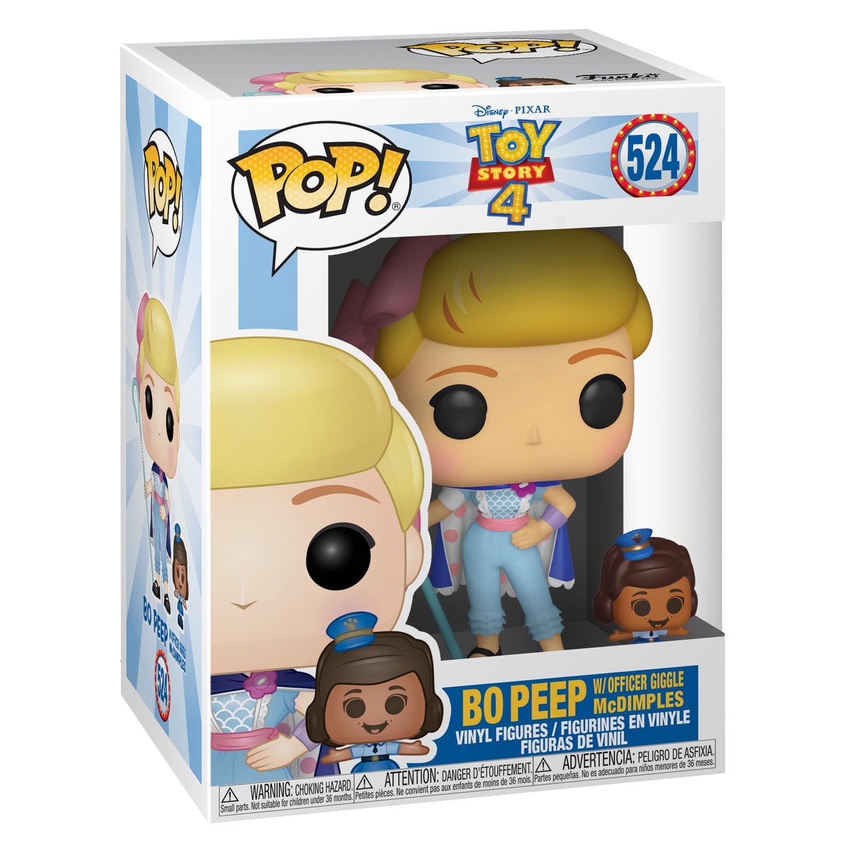 Funko Vinilo: Disney: Toy StoryPOP! Bo Peep with Officer Giggles McDimples Figura coleccionable - Bo-Peep - Toy Story 4 - Figura de vinilo coleccionable - Idea de regalo - Producto oficial - para niños y adultos