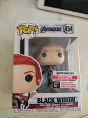 Funko Pop! Marvel Avengers: Endgame Black Widow Figura de vinilo con tarjetas de coleccionista, exclusivo de Entertainment Earth