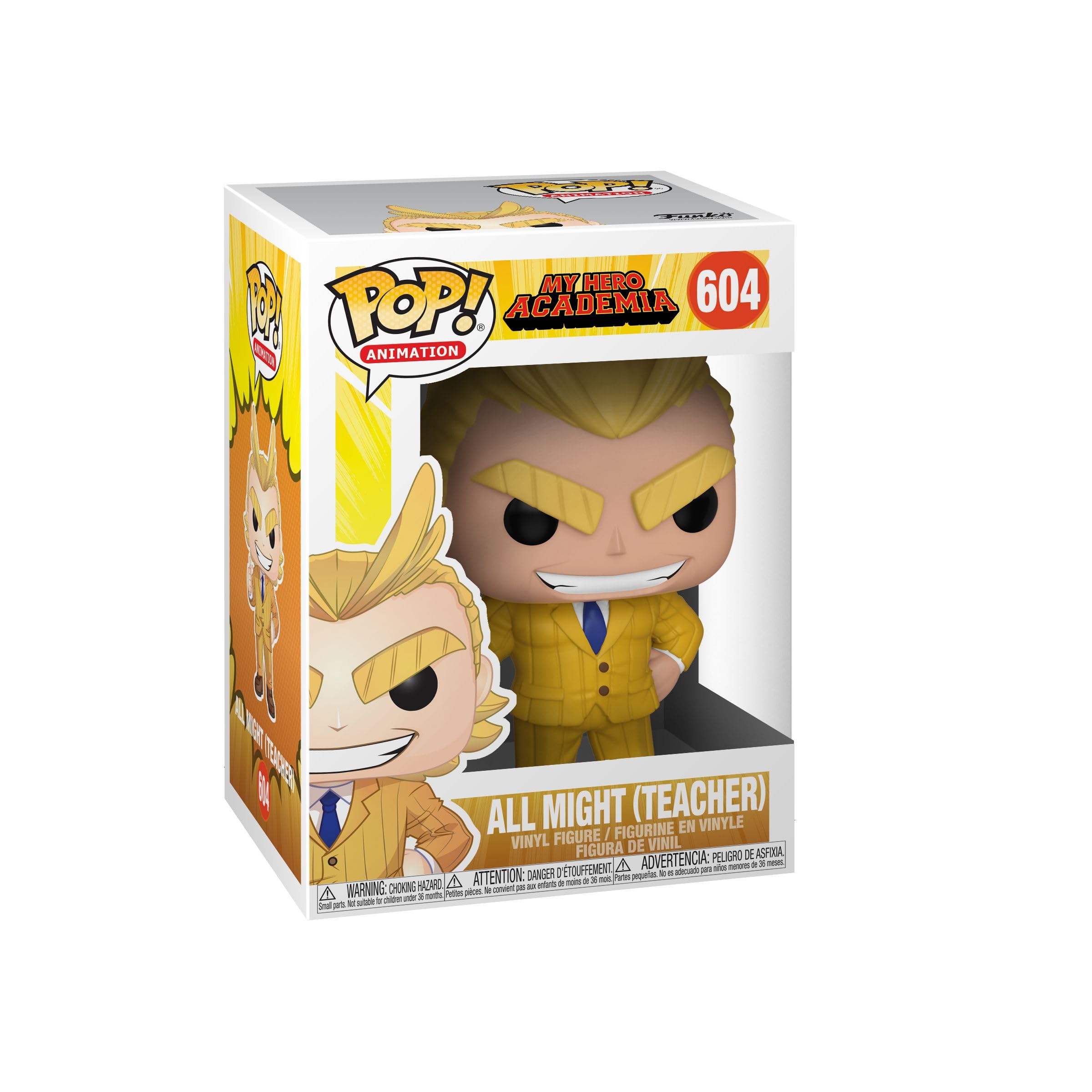 Funko 42932 Pop! - Figura coleccionable de vinilo MHA S3 de Teacher All Might My Hero Academia, estándar, multicolor