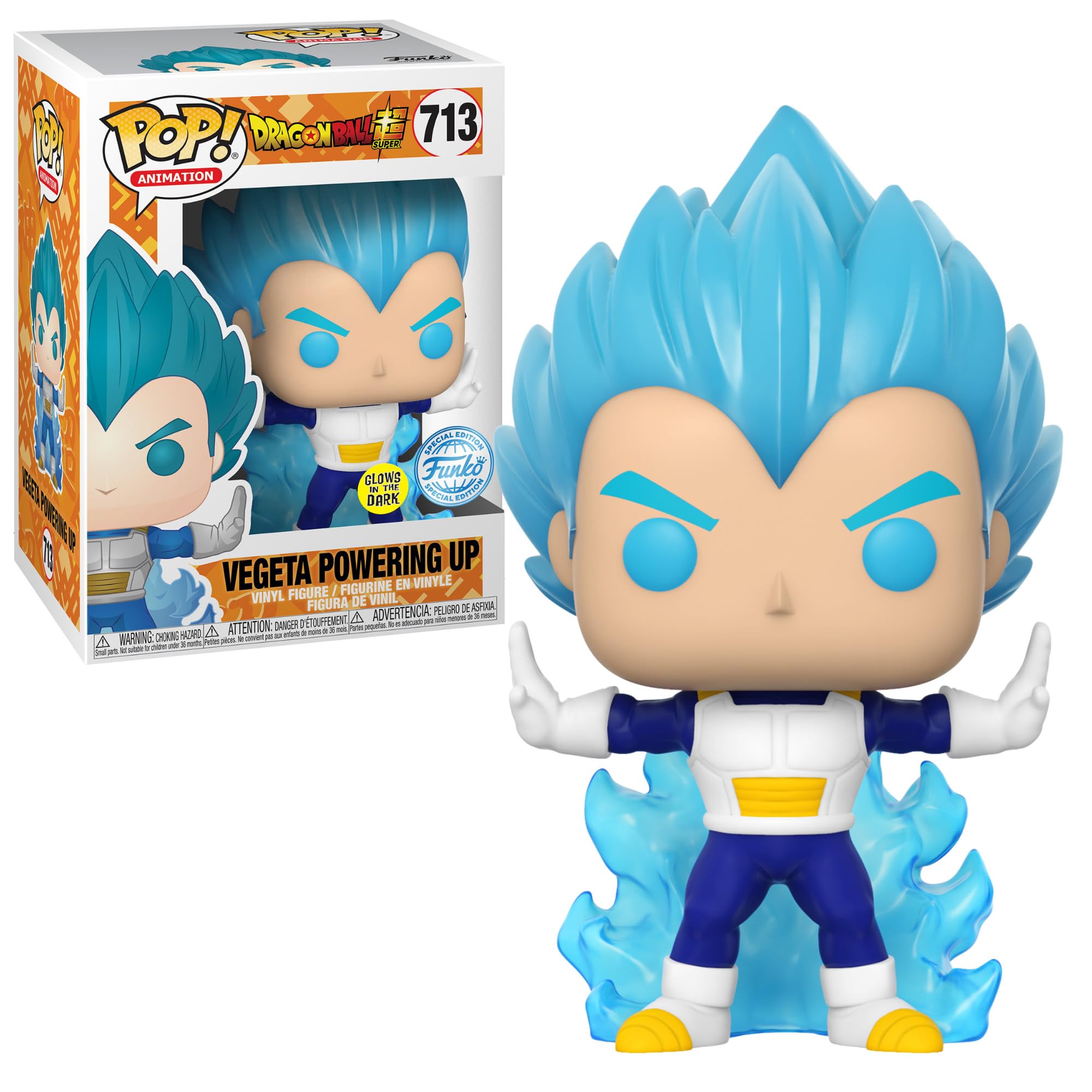 Funko Pop! Animación Dragonball Vegeta Powering Up Resplandor en la oscuridad Exclusivo 713