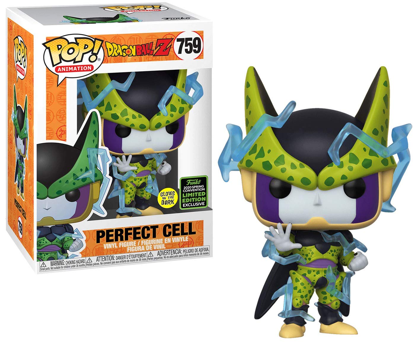 Funko Pop! Dragon Ball Z 759 - Celda perfecta que brilla en la oscuridad ECCC 2020 Exclusivo compartido