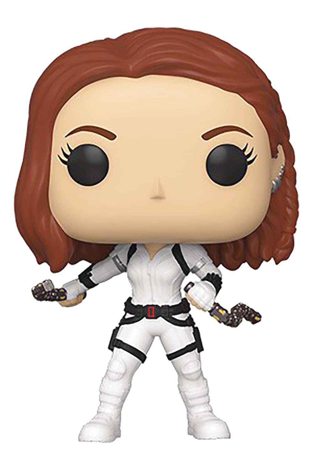 Funko Pop! Marvel: Black Widow – Black Widow con traje blanco, muñeco cabezón de vinilo