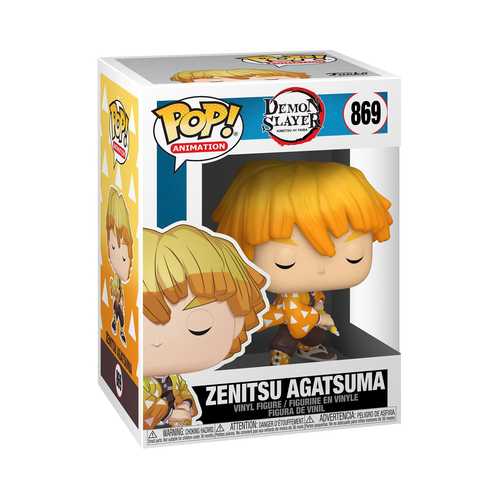 Funko Pop Animation: Demon Slayer - Zenitsu Agatsuma, 3.75 pulgadas - Figura de vinilo coleccionable - Idea de regalo - Producto oficial - Juguetes para niños y adultos - Fans del anime - Figura