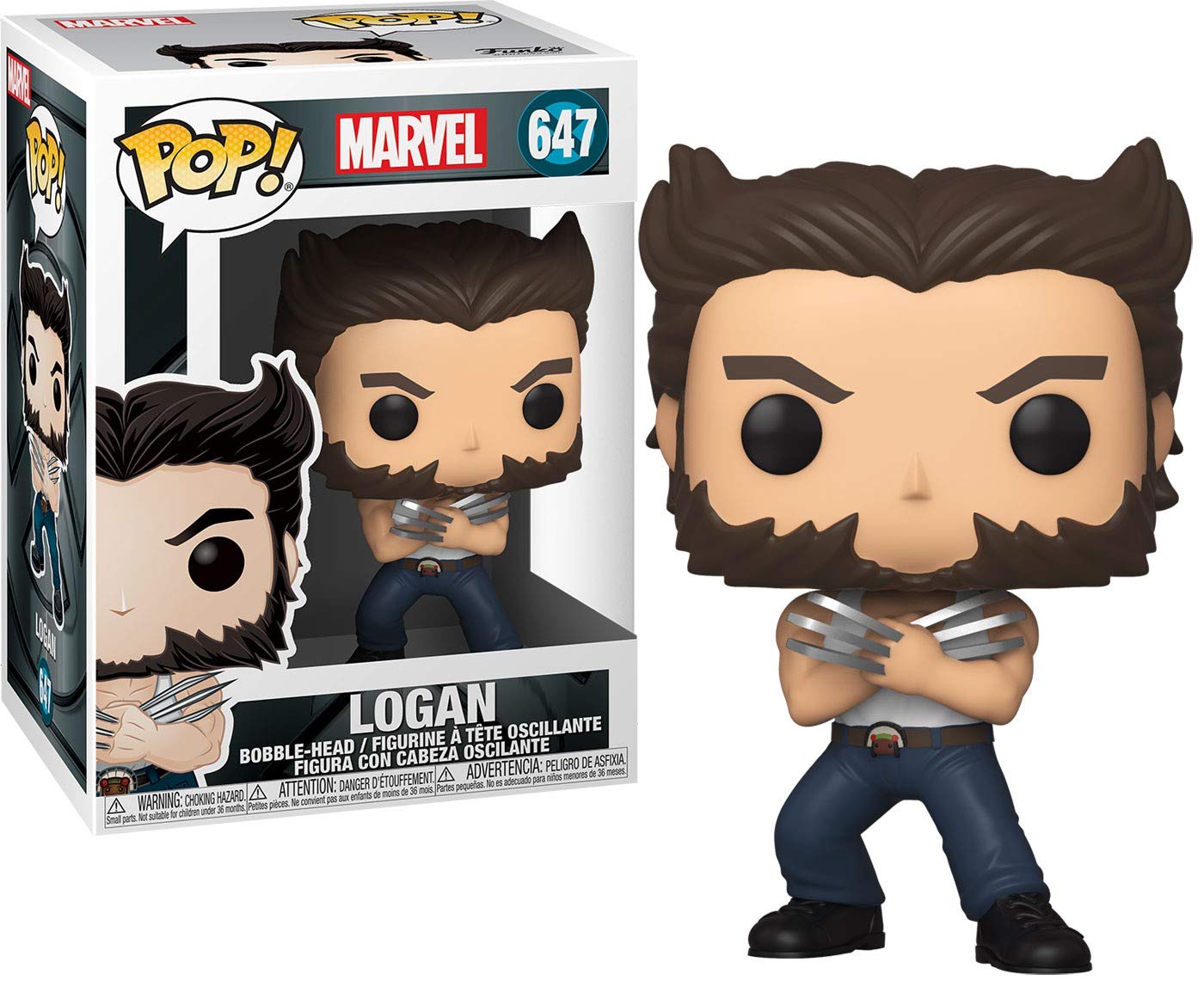 Funko Pop! Marvel: X-Men 20 aniversario - Wolverine en camiseta sin mangas, multicolor