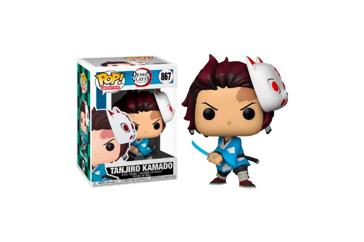 Funko Pop! Animación 867 Demon Slayer PVC Tanjiro Kamado con máscara