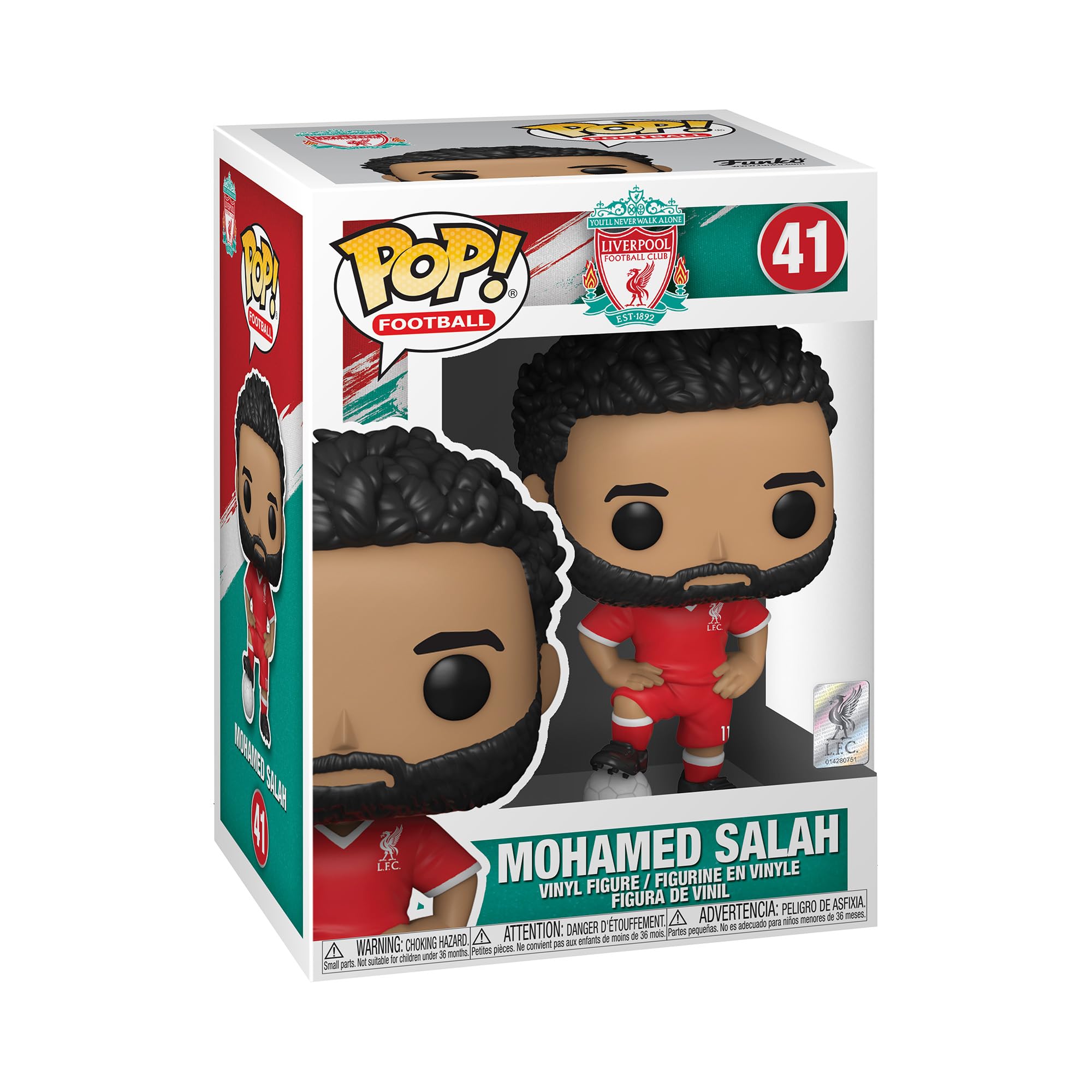 Funko Fútbol POP: Liverpool - Mohamed Salah, Multicolor