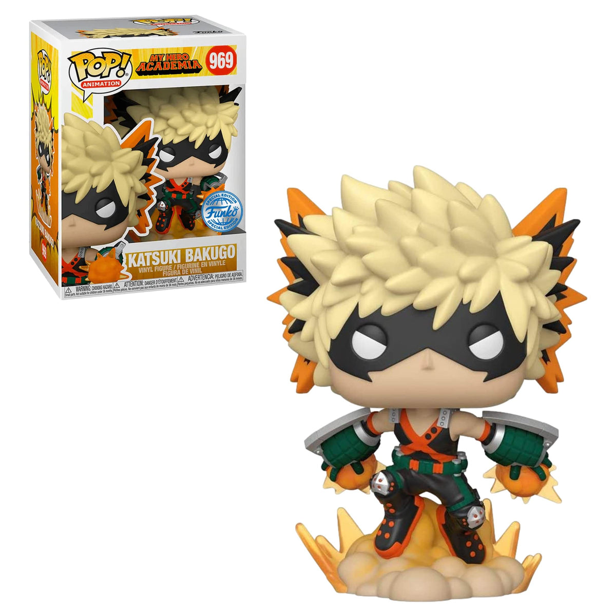 Funko! Animación pop: My Hero Academia - Figura de Katsuki Bakugo (Explosión) (tema caliente)