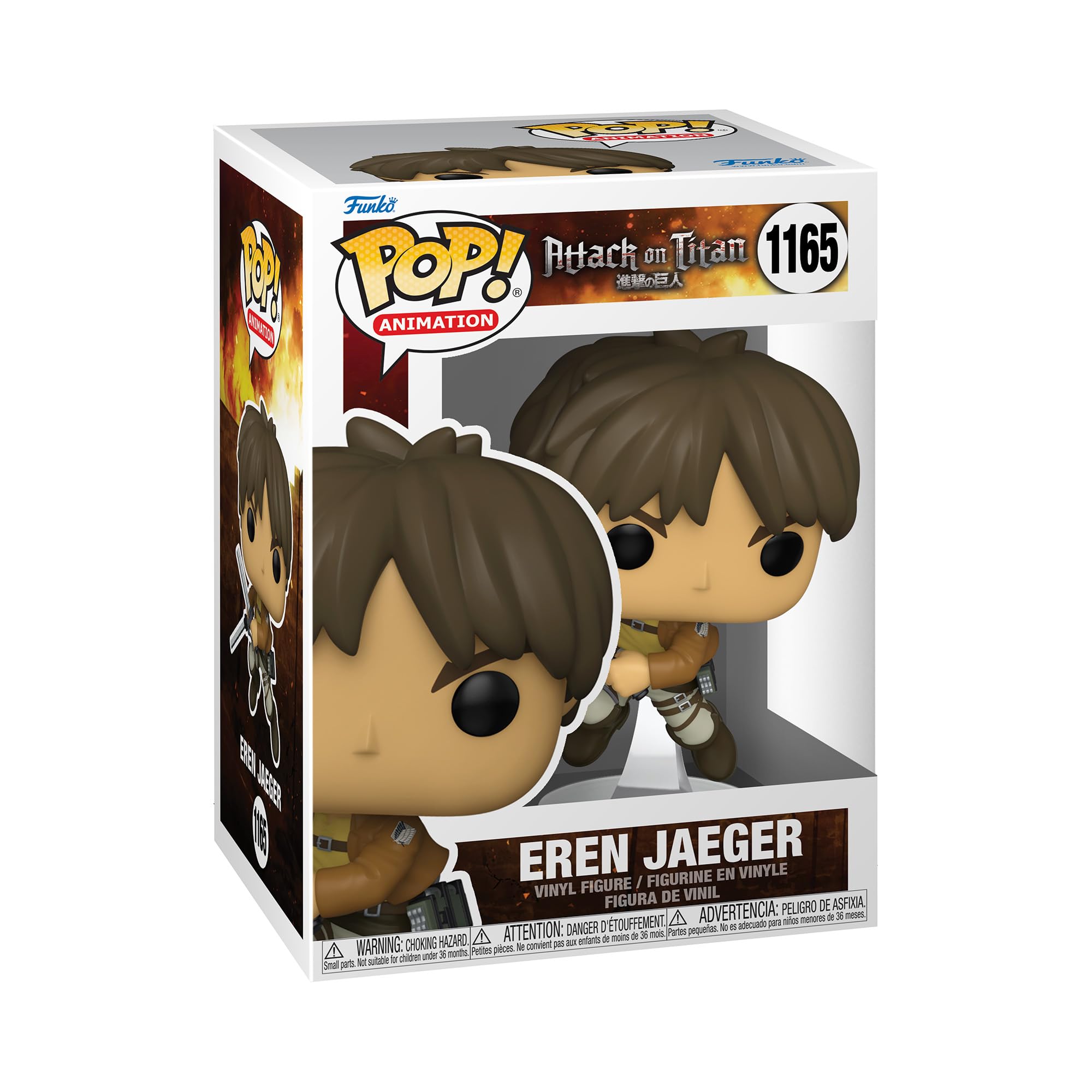 Funko POP Animación: Ataque a los Titanes - Eren Yeager, Multicolor, 57980