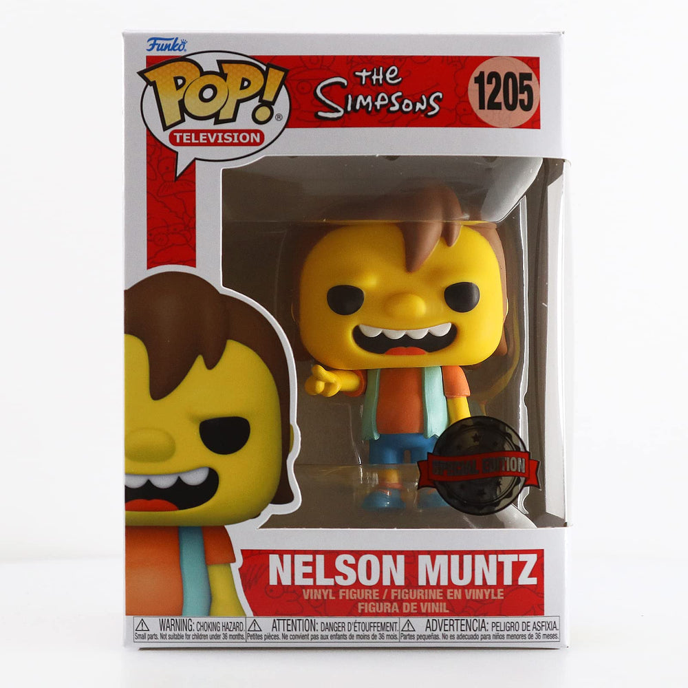 Funko The Simpsons Pop! Television Nelson Muntz Figura de vinilo Tema candente Exclusivo Multi None - Vaulted