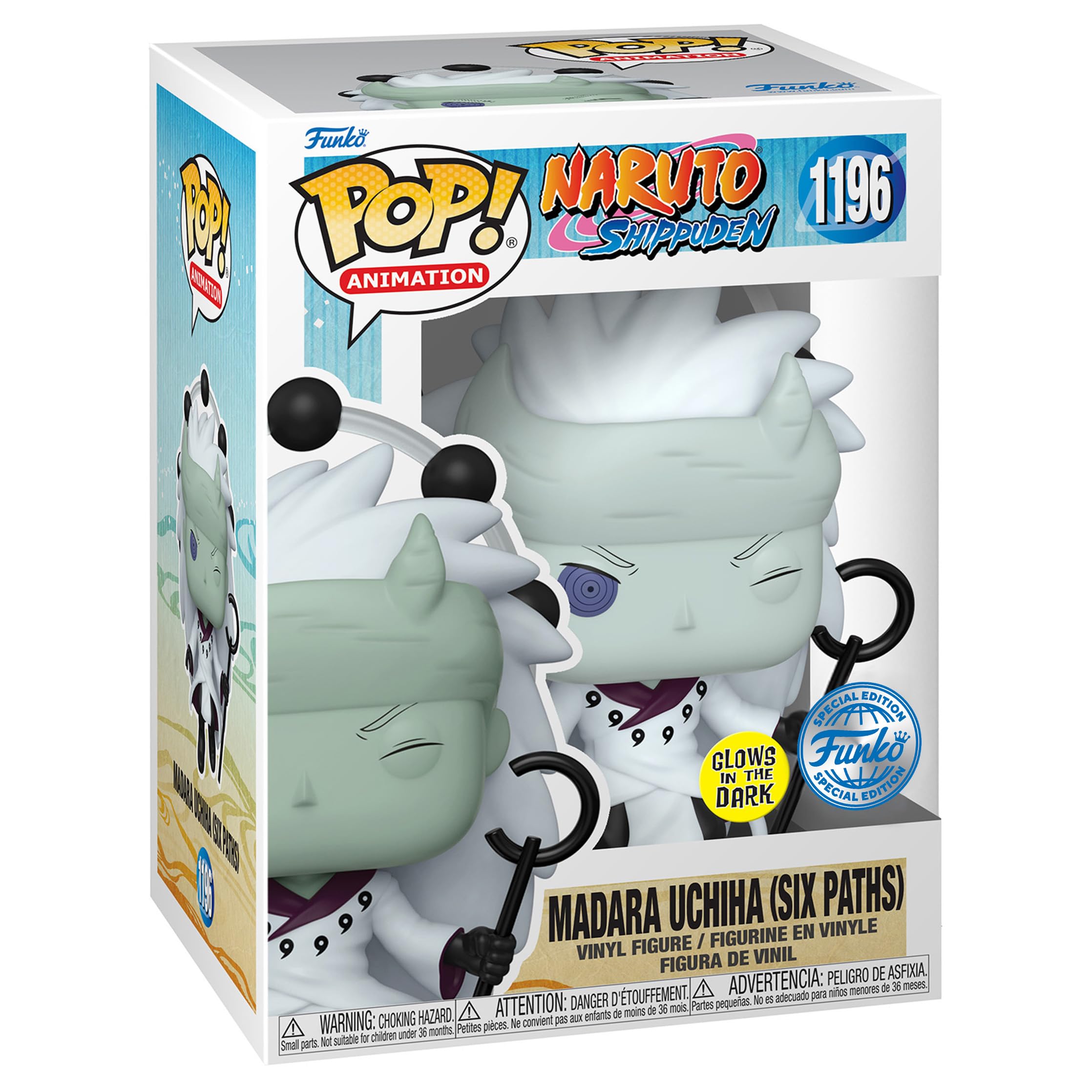 Funko Pop! Animación: Naruto Shippuden - Madara Uchiha, Edición especial de los seis caminos Figura exclusiva multicolor 1195