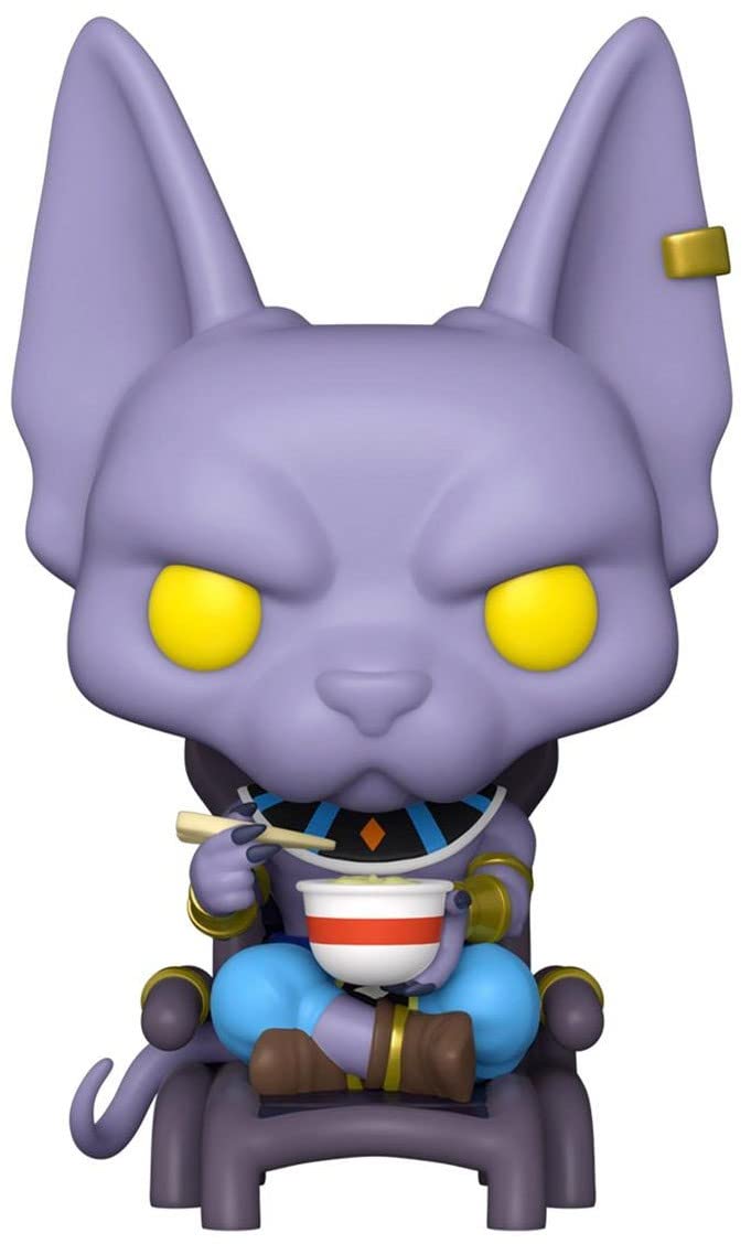 Funko Dragon Ball Super Pop! Animación Beerus (fideos comiendo fideos) Figura de vinilo Tema candente Exclusivo Multi None