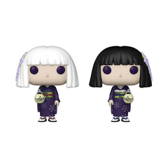 Funko Pop! Animation: Demon Slayer 2, Pack - Kiriya Ubuyashiki y Kanata - Brillan en la oscuridad - Figura de vinilo coleccionable - Idea de regalo - Producto oficial - para niños y adultos - Fans del