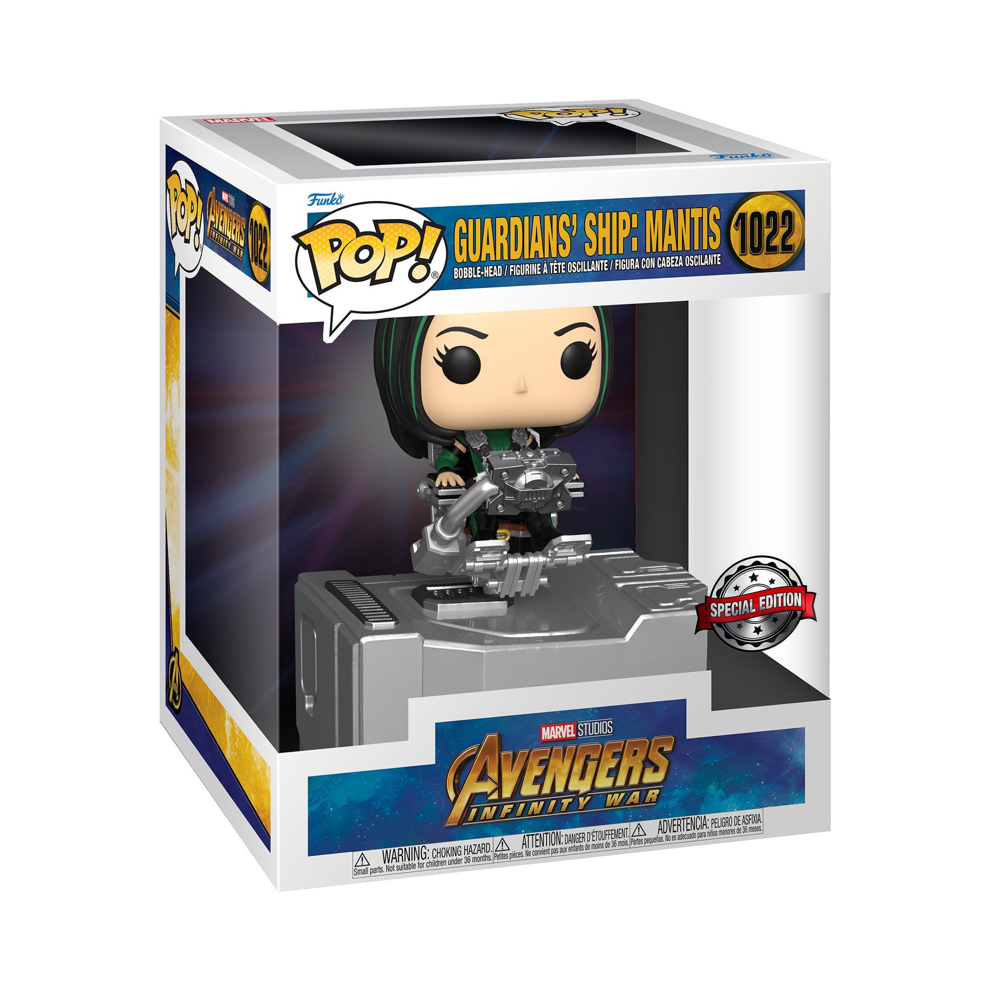 Funko Pop! Deluxe: Marvel - Guardians of The Galaxy Ship - Mantis - Vengadores - Exclusivo de Amazon - Figura de vinilo coleccionable - Idea de regalo - Producto oficial - Juguetes para niños y adultos - Fans de películas