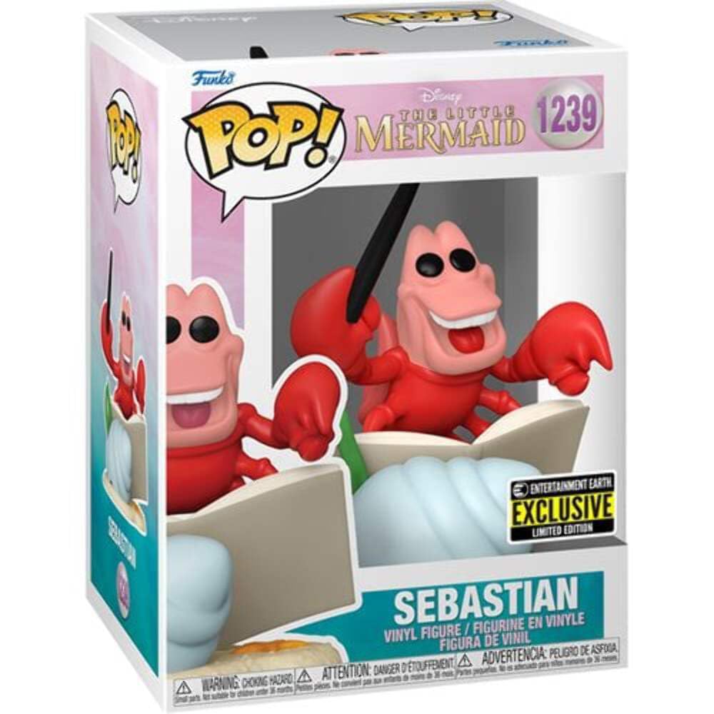 Funko Pop! Disney - La Sirenita - Figura de Sebastian (exclusivo de Entertainment Earth)