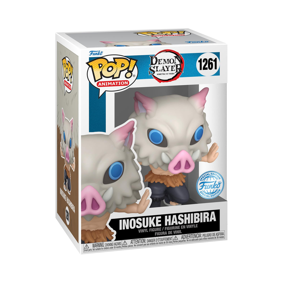 Funko Pop! Animation: Demon Slayer - Figura exclusiva de vinilo multicolor (Inosuke 7th Form SE 1261)