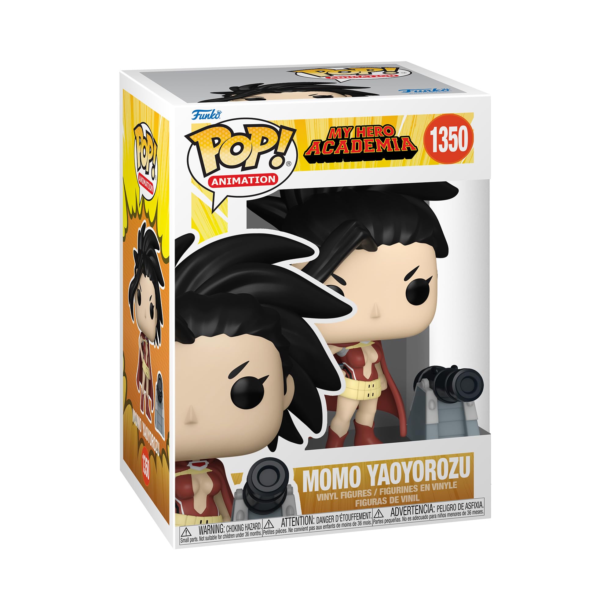 Funko Pop! and Buddy: MHA - Momo Yaoyorozu - (con cañón) - My Hero Academia - Figura de vinilo coleccionable - Idea de regalo - Producto oficial - para niños y adultos - Fans del anime