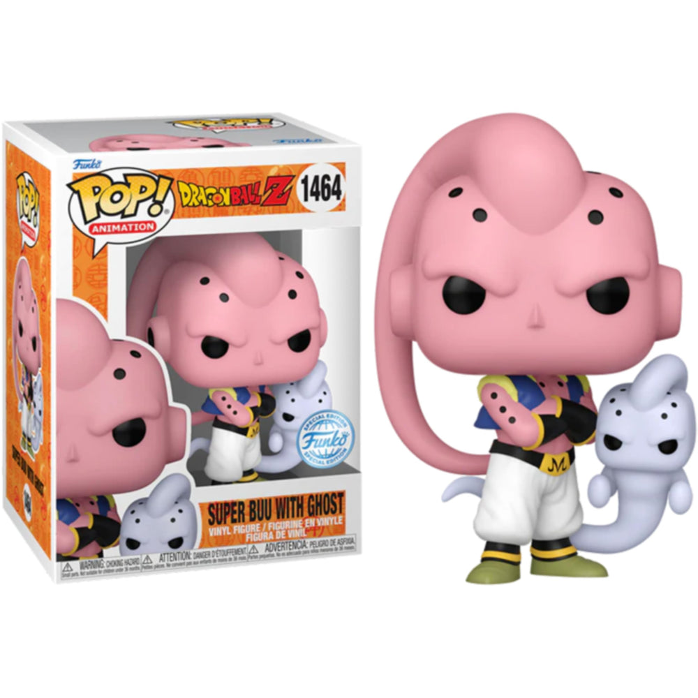 Funko Animación: Dragon Ball Z - Majin Buu (Super Buu Form) Ghost Attack - Edición especial Multicolor Exclusivo 1464 (Edición especial) - Solo común