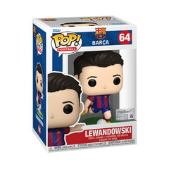 Funko Pop! Football: Barcelona - Robert Lewandowski - Barcelona FC - Figura de vinilo coleccionable - Idea de regalo - Producto oficial - para niños y adultos - aficionados al deporte - Figura modelo para coleccionistas