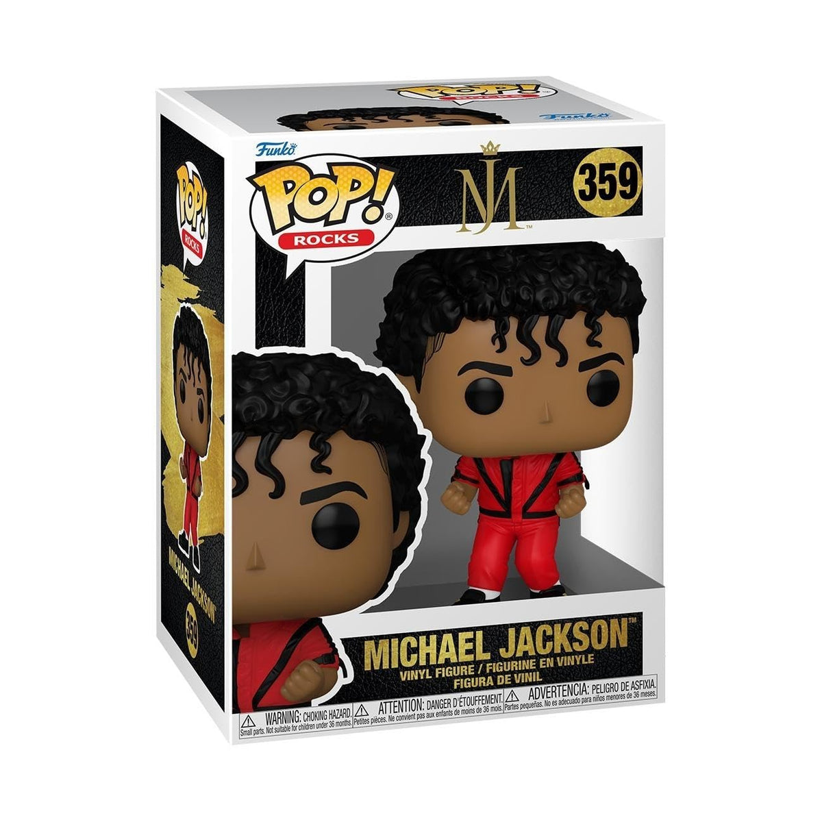Funko Pop! Rocks: Michael Jackson - (Thriller) - Figura de vinilo coleccionable - Idea de regalo - Producto oficial - para niños y adultos - fanáticos de la música - Figura modelo para coleccionistas