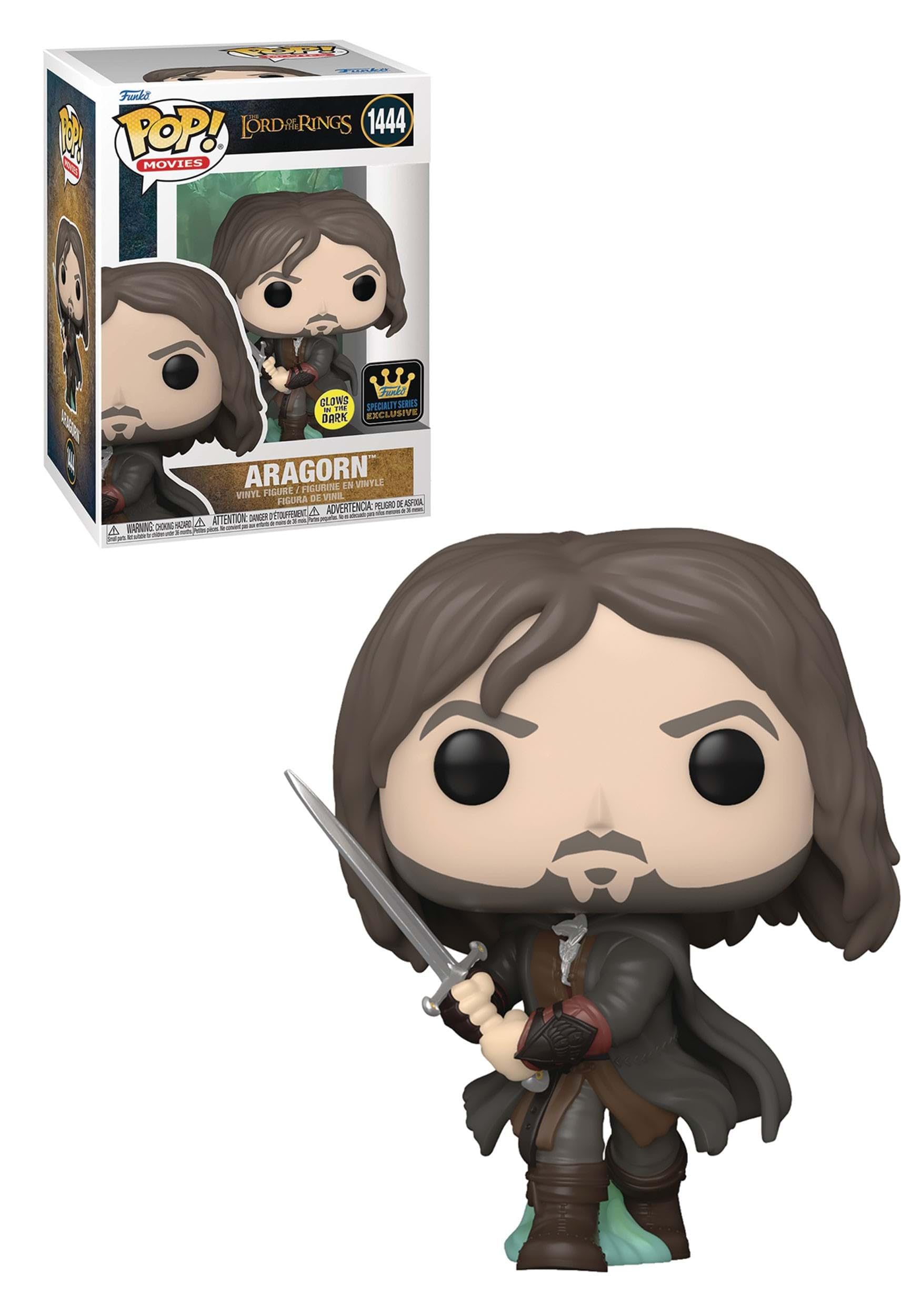 FUNKO POP! MOVIES: THE LORD OF THE RINGS - ARAGORN (ARMY OF THE DEAD) | GLOWS IN THE DARK (FUNKO SPECIALTY SERIES EXCLUSIVE) 