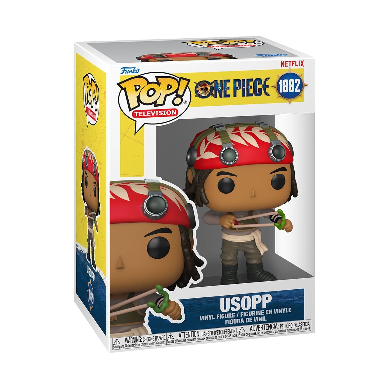 Funko Pop! TV: One Piece - Usopp - Figura de vinilo coleccionable - Idea de regalo - Producto oficial - Juguetes para niños y adultos - Fans del anime - Figura modelo para coleccionistas y exhibidores