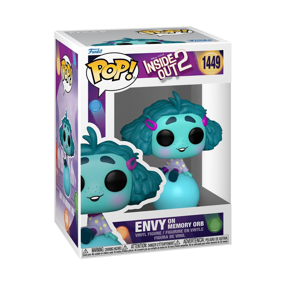 Funko Pop! Disney: Inside Out 2 - Envy on Memory Orb - Figura de vinilo coleccionable - Idea de regalo - Producto oficial - para niños y adultos - fanáticos de las películas - Figura modelo para coleccionistas y exhibidores
