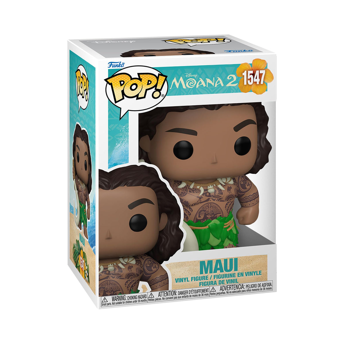 Funko POP Disney: Moana 2 - Maui - Figura de vinilo coleccionable - Idea de regalo - Producto oficial - para niños y adultos - Fans de películas - Figura modelo para coleccionistas y exhibidores
