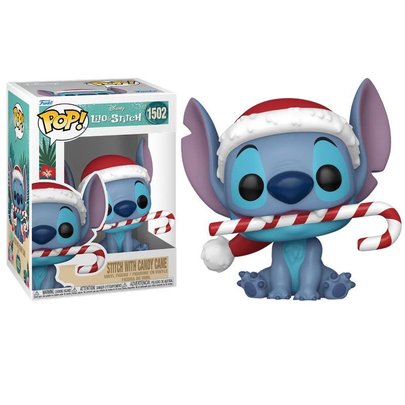 FUNKO POP Stitch con Bastón de Caramelo 1502 - Lilo y Stitch