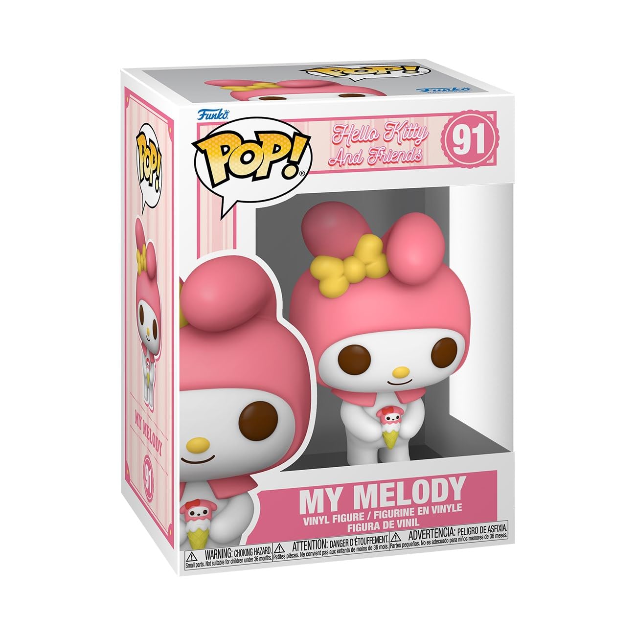 Funko POP! Sanrio: HK - My Melody - Hello Kitty - Figura de vinilo coleccionable - Idea de regalo - Mercancía oficial - para niños y adultos - Fans de dibujos animados - Figura modelo para