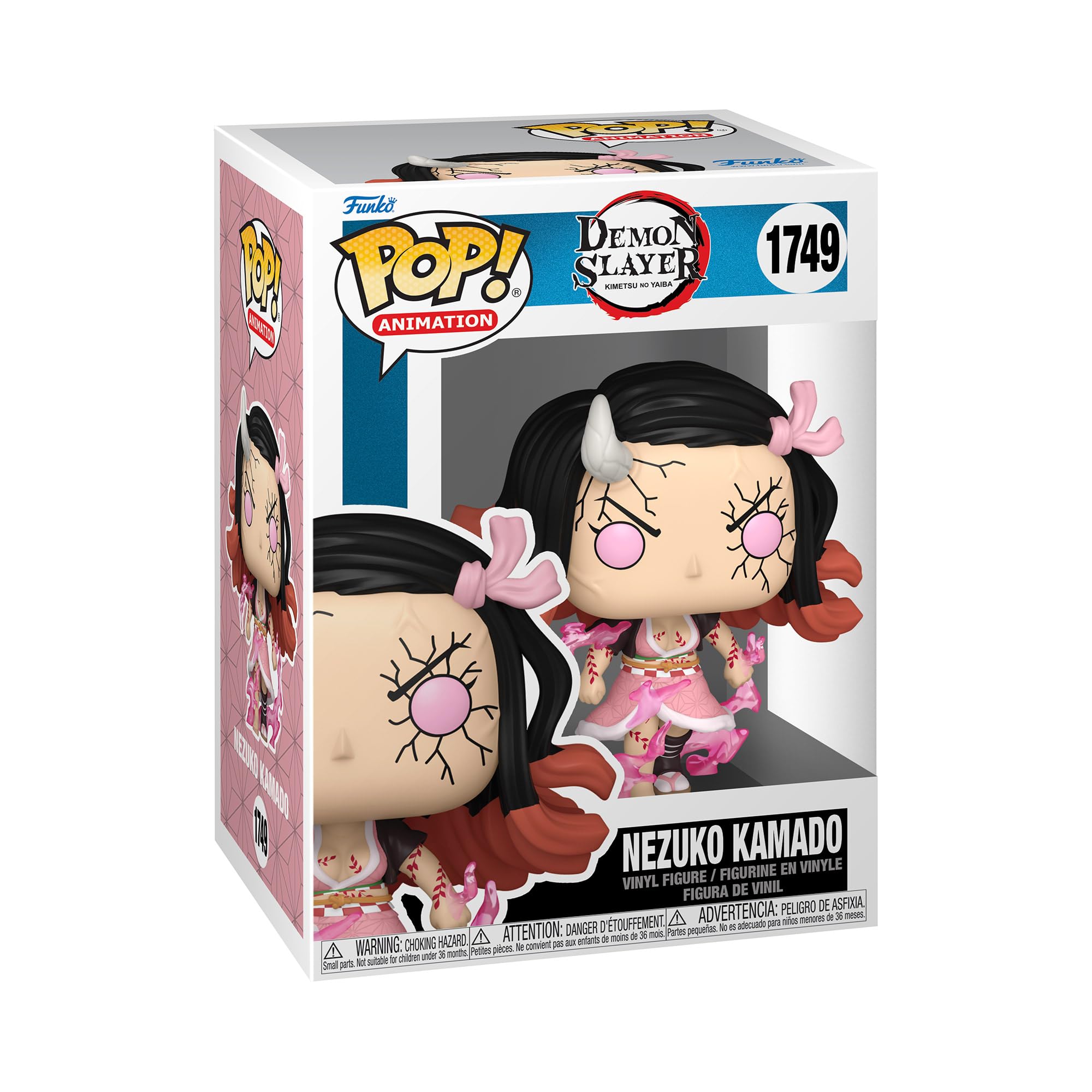 Funko POP Animation: DS - Nezuko Kamado - Forma de demonio - Demon Slayer - Figura de vinilo coleccionable - Idea de regalo - Productos oficiales - para niños y adultos - Fans del anime - Figura