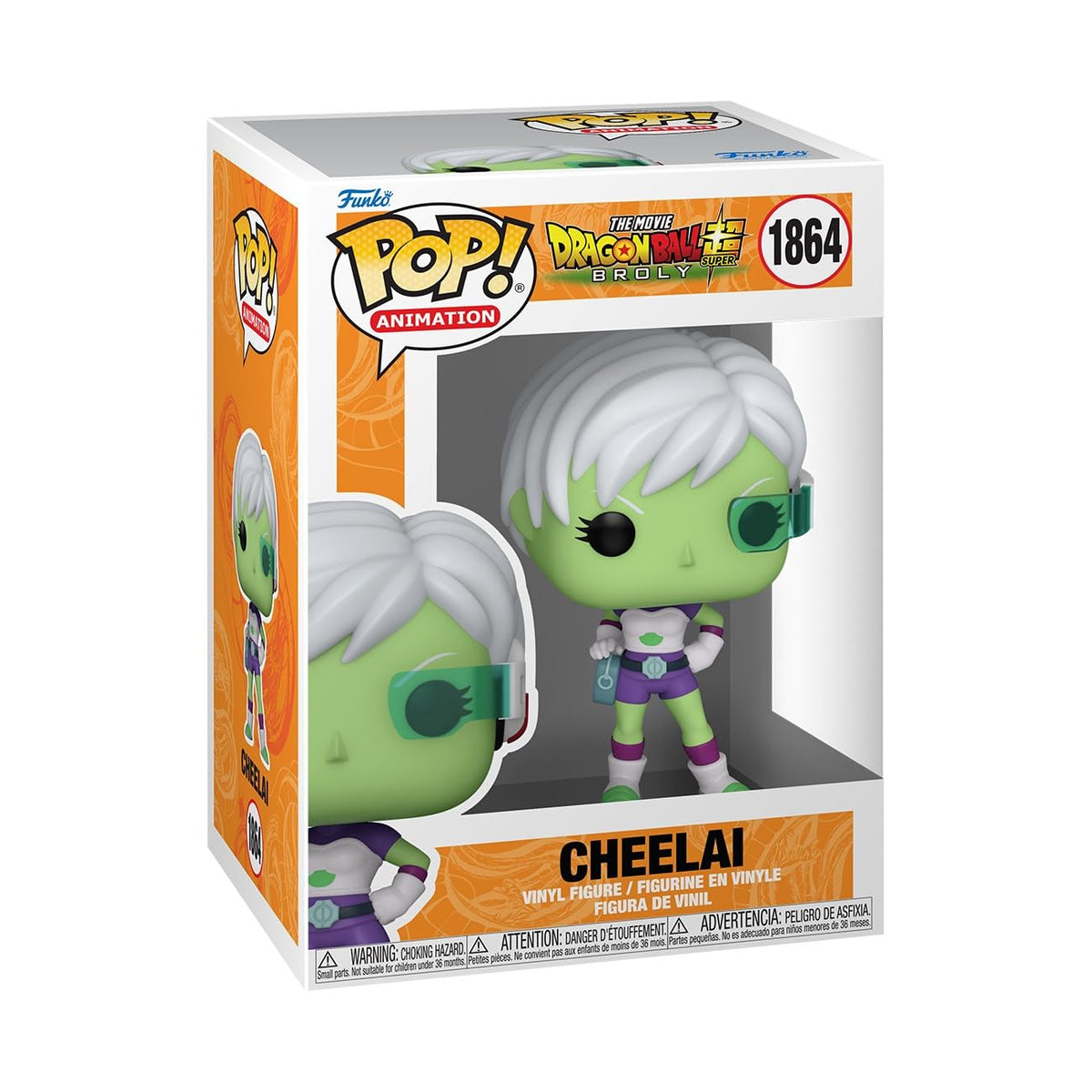 Funko Pop Animation: Dragon Ball Super: Broly - Cheelai - Dragon Ball Super Broly - Figura de vinilo coleccionable - Idea de regalo - Producto oficial - Juguetes para niños y adultos - Fans del anime