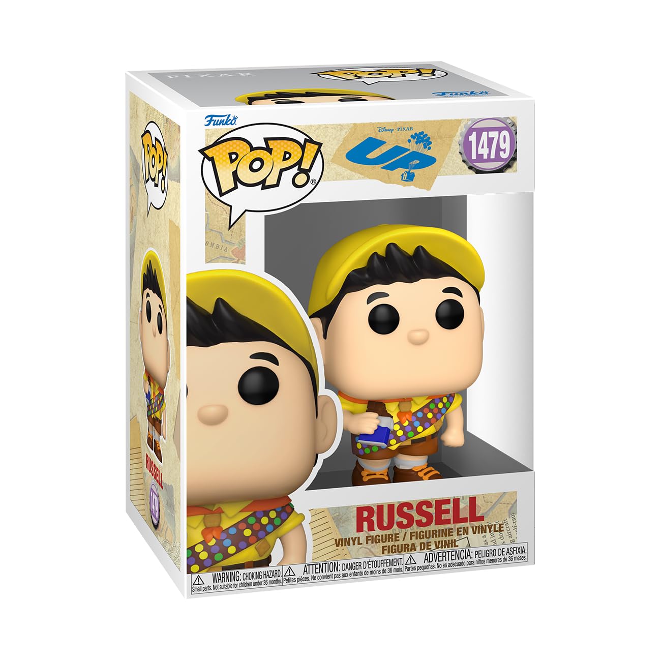 Funko POP! Disney: UP - Russell - up - Figura coleccionable de vinilo - Idea de regalo - Mercancía oficial - para niños y adultos - Fans de películas - Figura modelo para coleccionistas y exhibición