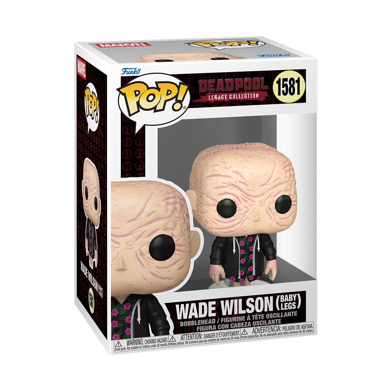 Funko Pop! Marvel: Deadpool 2- Wade Wilson (Piernas de bebé) - Figura de vinilo coleccionable - Idea de regalo - Producto oficial - Juguetes para niños y adultos - Fans de Marvel - Figura modelo para