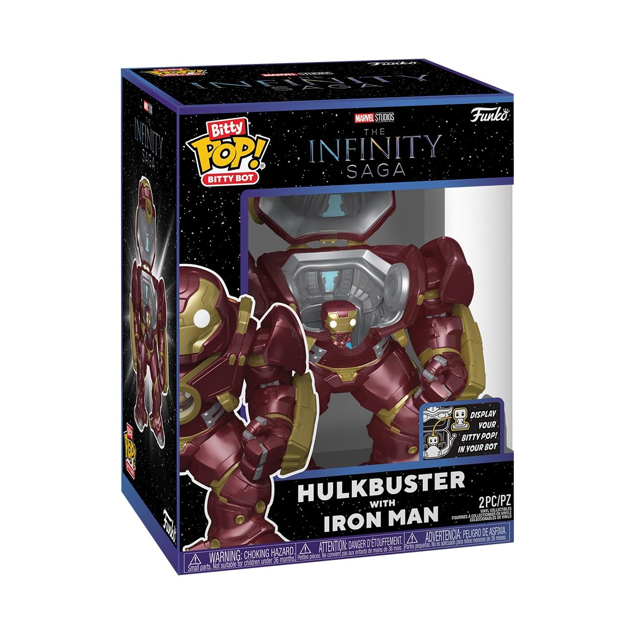 Funko Pop! Bitty Bots: Marvel - Hulkbuster con Iron Man