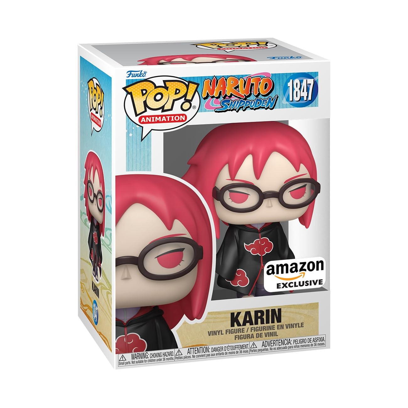 Funko Pop Animation: Naruto Shippuden - Karin, exclusivo de Amazon, figura de vinilo coleccionable, idea de regalo, producto oficial, juguetes para niños y adultos, fanáticos del anime, figura modelo