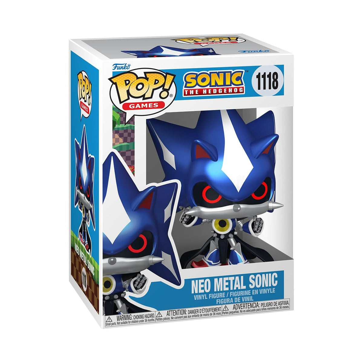 Funko Pop! Games: Sonic The Hedgehog - Neo Metal Sonic - Figura de vinilo coleccionable - Idea de regalo - Mercancía oficial - Juguetes para niños y adultos - Fans de videojuegos