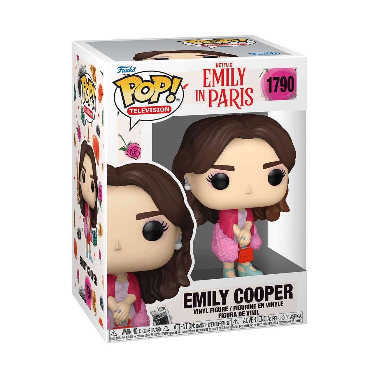 Funko Pop! Television: Emily in Paris - Emily Cooper - Figura de vinilo coleccionable - Idea de regalo - Producto oficial - Juguetes para niños y adultos - Fans de la televisión - Figura modelo para coleccionistas y exhibidores