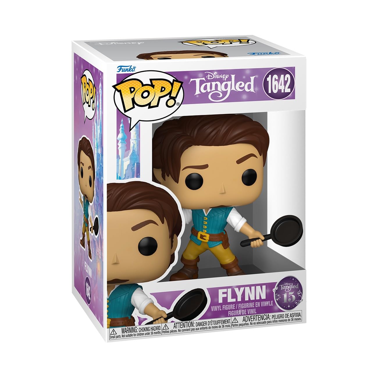 Funko Pop! Disney: Tangled - Flynn - Figura de vinilo coleccionable - Idea de regalo - Producto oficial - Juguetes para niños y adultos - Fans de Disney - Figura modelo para coleccionistas y