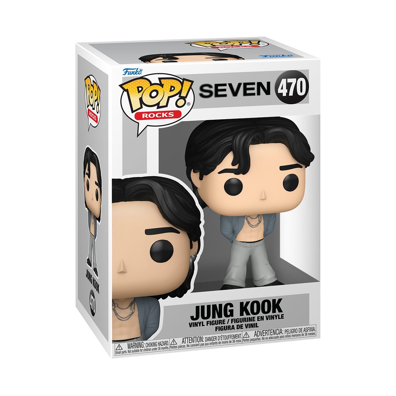 Funko Pop! Rocks: BTS - Jung Kook - (Seven) - Figura de vinilo coleccionable - Idea de regalo - Mercancía oficial - Juguetes para niños y adultos - Fans de la música - Figura modelo para