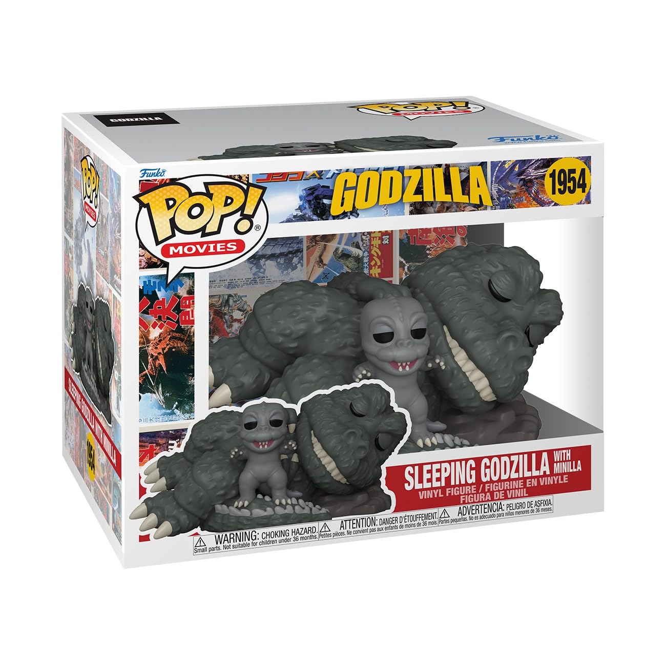 Funko Pop! Super: Godzilla - Godzilla durmiendo con Minilla - Figura de vinilo coleccionable - Idea de regalo - Mercancía oficial - Juguetes para niños y adultos - Fans de películas - Figura para