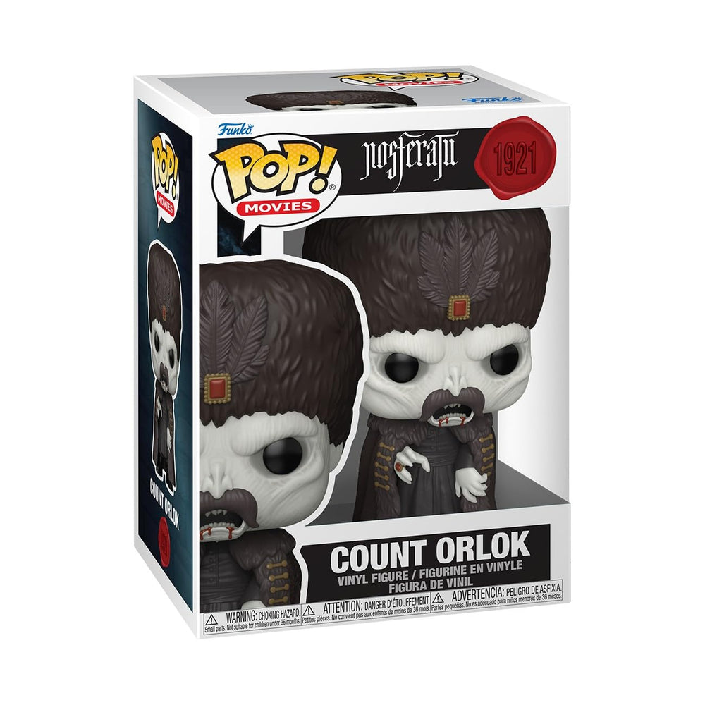 Funko Pop! Movies: Nosferatu - Count Orlok - Figura de vinilo coleccionable - Idea de regalo - Producto oficial - Juguetes para niños y adultos - Fans del terror - Figura modelo para coleccionistas y