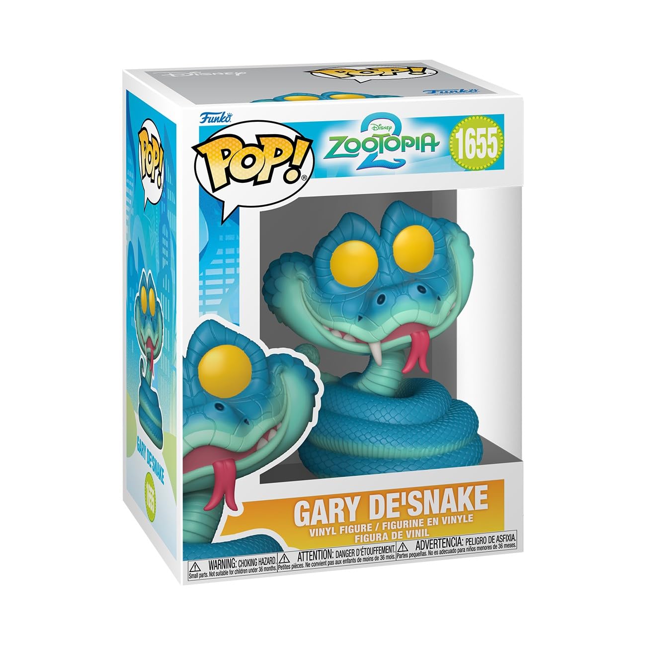 Funko Pop! Disney: Zootopia 2 - Gary DeSnake - Figura de vinilo coleccionable - Idea de regalo - Producto oficial - Juguetes para niños y adultos - Fans de Disney - Figura modelo para coleccionistas