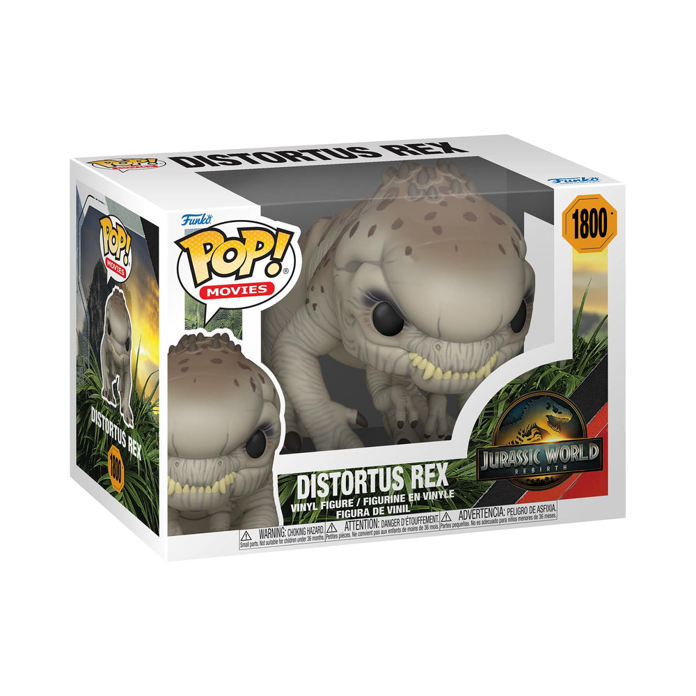 Funko Pop! Movies: Jurassic World: Rebirth - Distortus Rex - Figura de vinilo coleccionable - Idea de regalo - Productos oficiales - Juguetes para niños y adultos - Fans de las películas - Figura modelo para coleccionistas