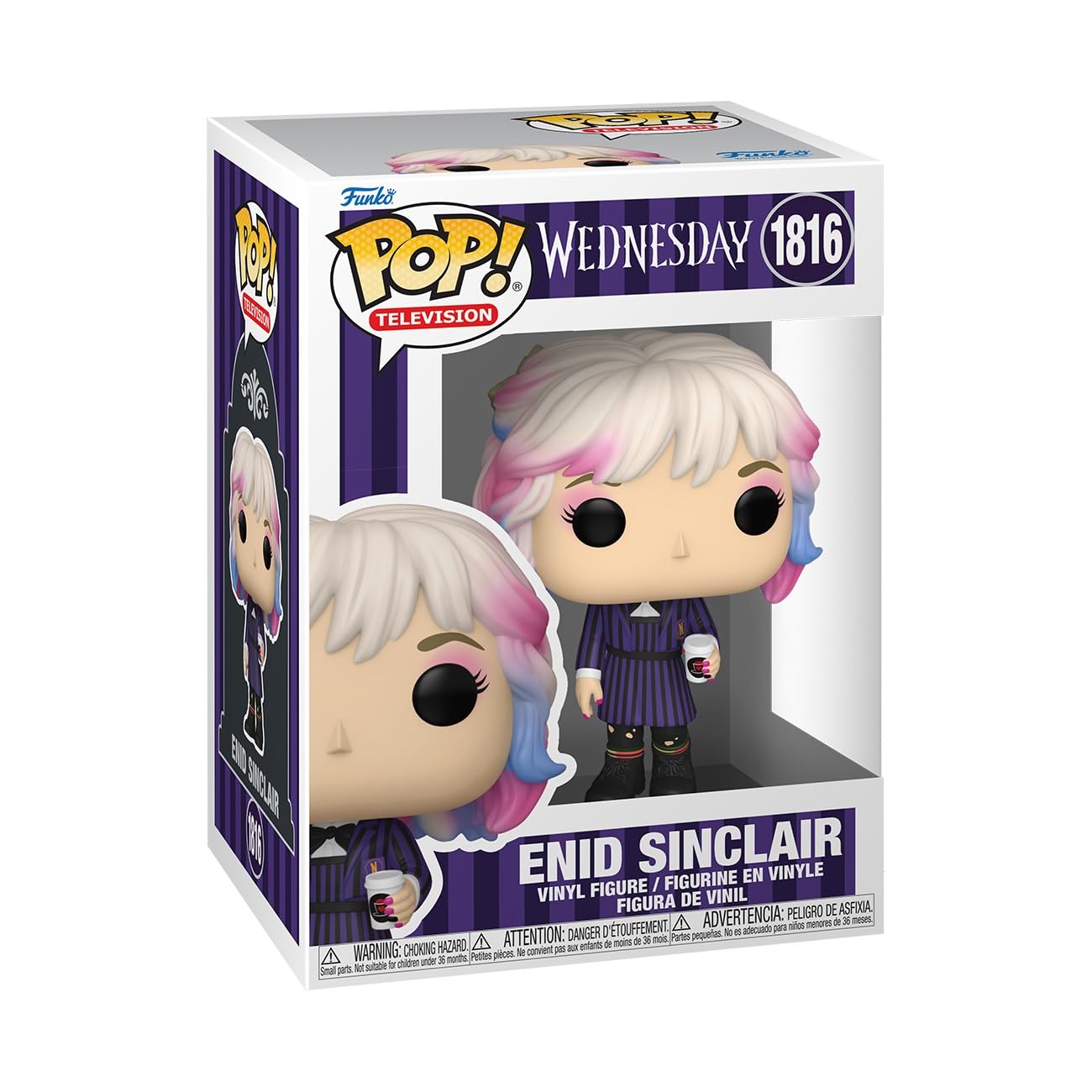 Funko Pop! TV: Wednesday - Enid Sinclair - Figura de vinilo coleccionable - Idea de regalo - Producto oficial - Juguetes para niños y adultos - Fans del terror - Figura modelo para coleccionistas y