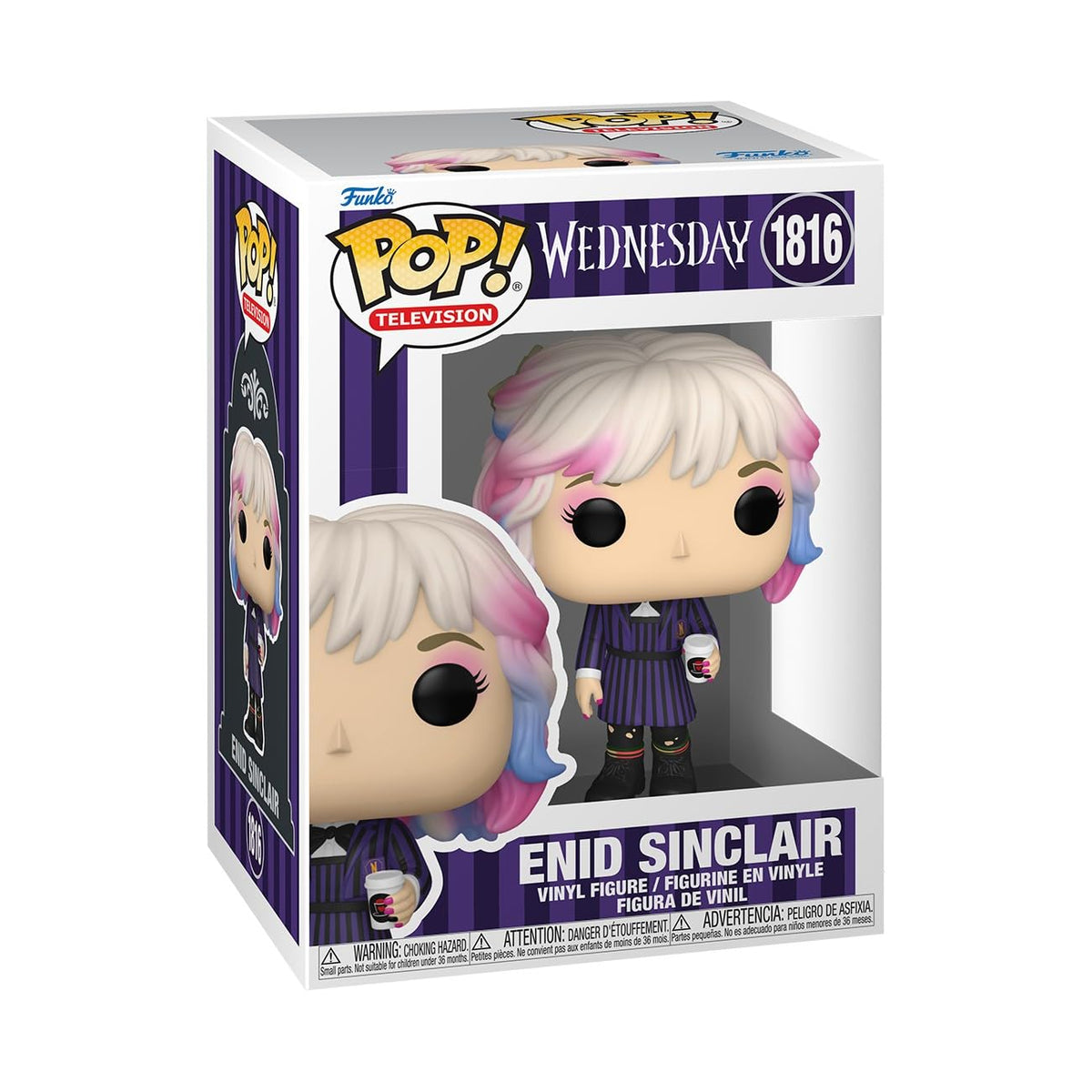 Funko Pop! TV: Wednesday - Enid Sinclair - Figura de vinilo coleccionable - Idea de regalo - Producto oficial - Juguetes para niños y adultos - Fans del terror - Figura modelo para coleccionistas y