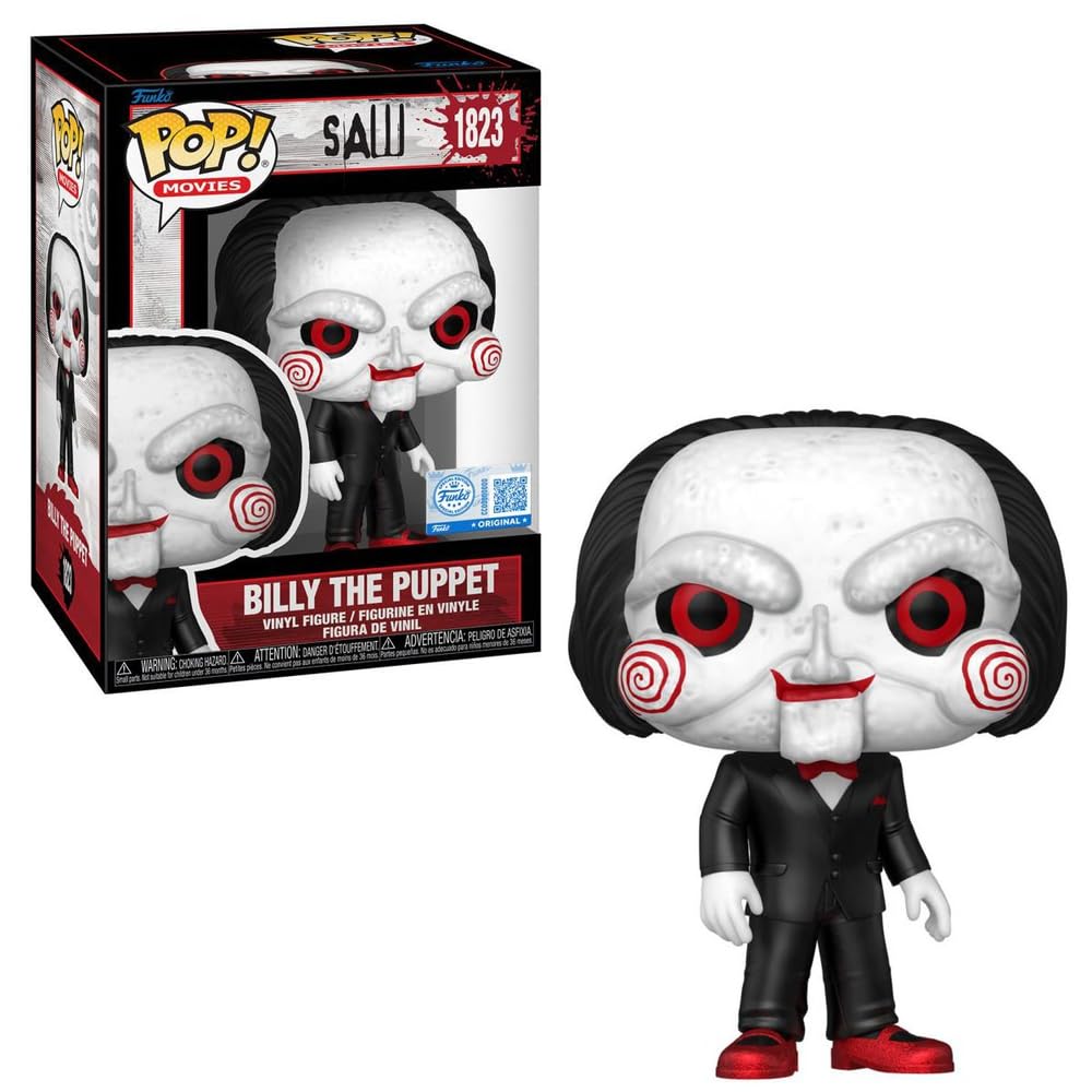 Funko Saw Billy The Puppet con zapatos de purpurina exclusiva figura de vinilo pop Feria de miedo 1823
