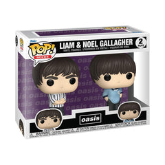 Funko Pop! Rocks: Oasis - Liam &amp Noel Gallagher, paquete de 2 - Figura de vinilo coleccionable - Idea de regalo - Producto oficial - Juguetes para niños y adultos - Fans de la música